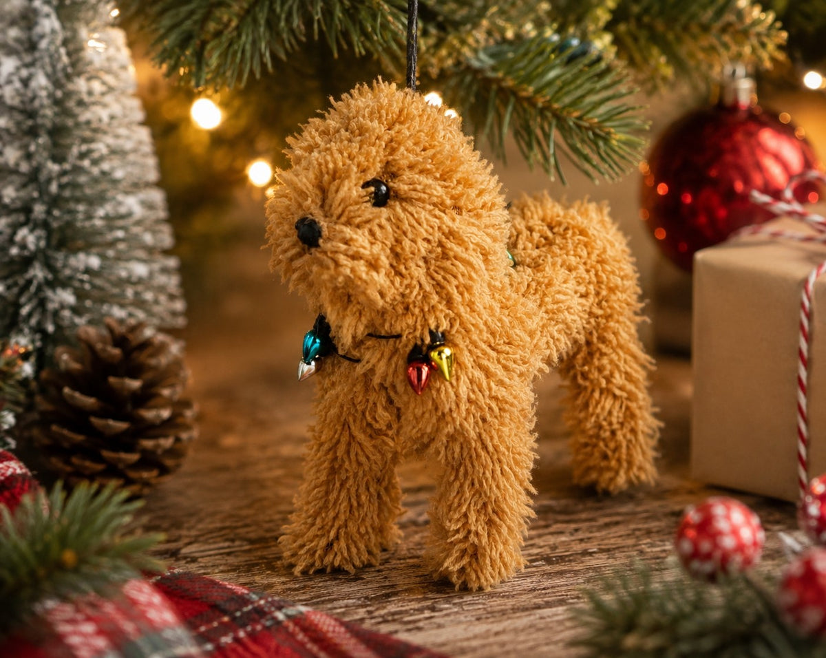 Bailey Christmas Pup Ornament