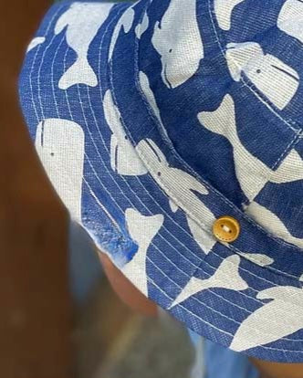 Blue Whale Bucket Hat - 3-5Yr
