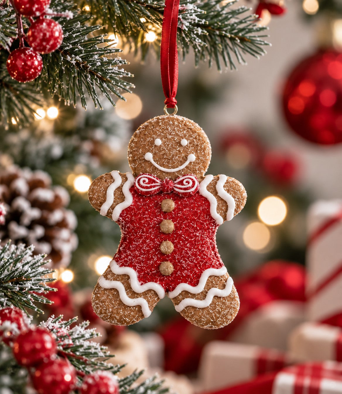 Bobby Gingerbread Man Ornament 9cm