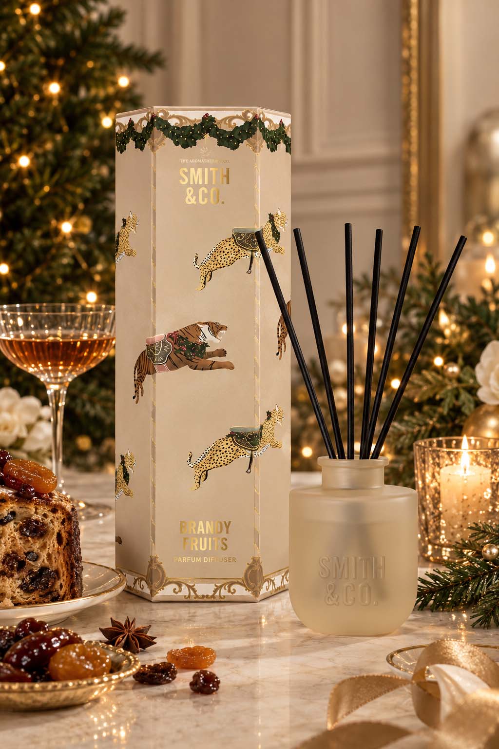 Smith & Co Festive Diffuser 100ml – Brandy Fruits
