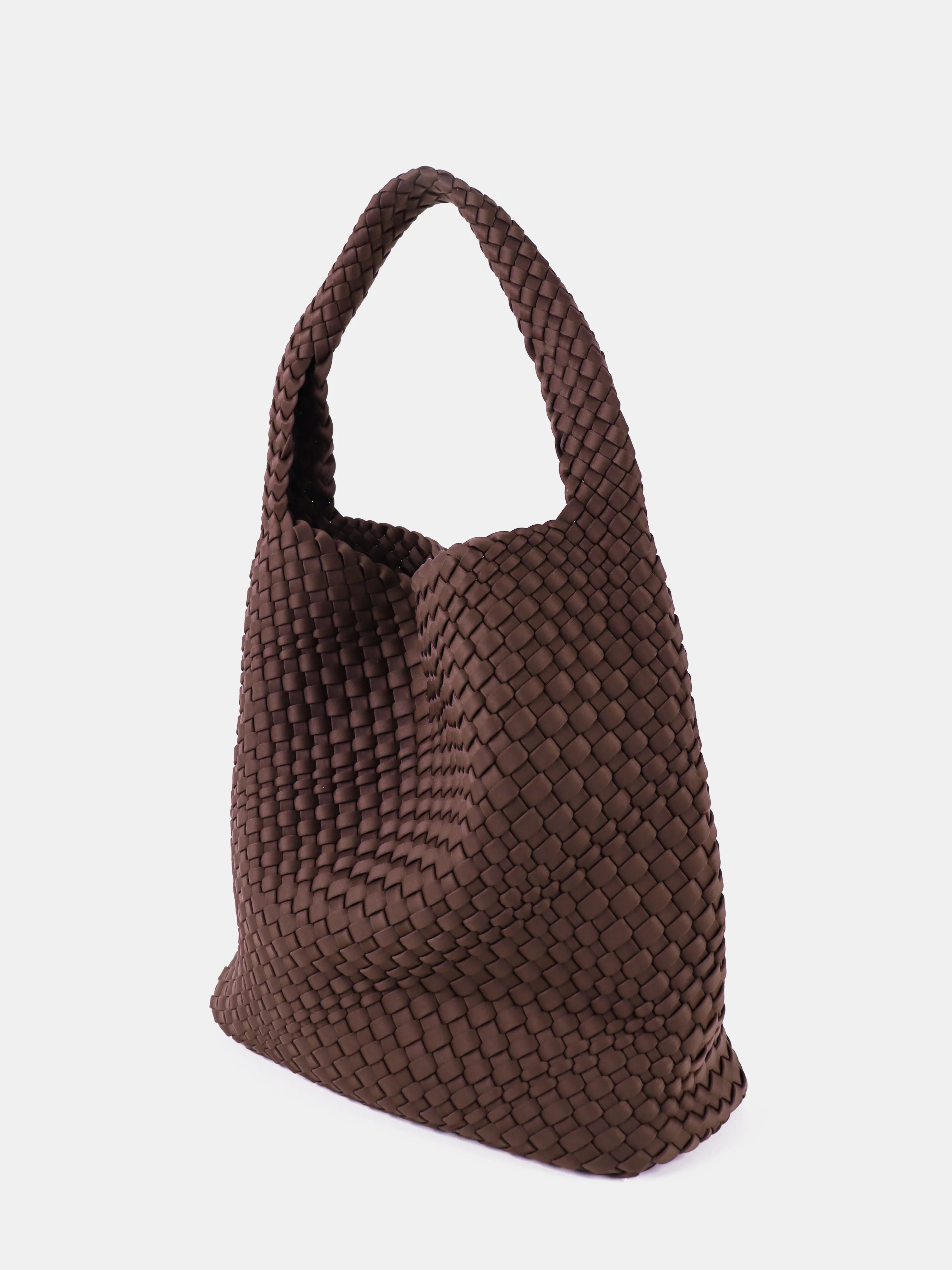 Cassie Woven Tote Bag - Brown