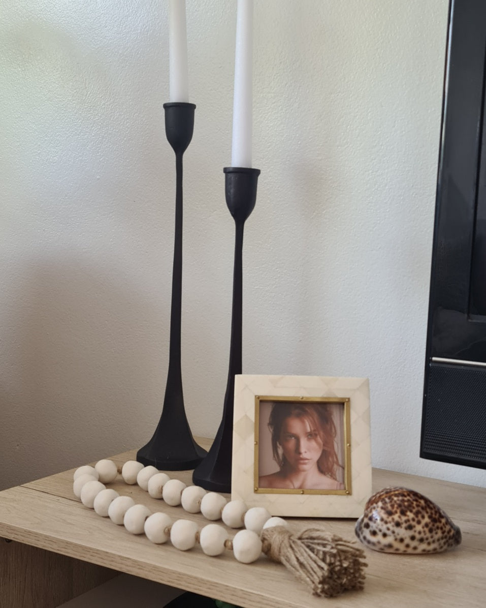Ceramic and Jute Tassel Strand