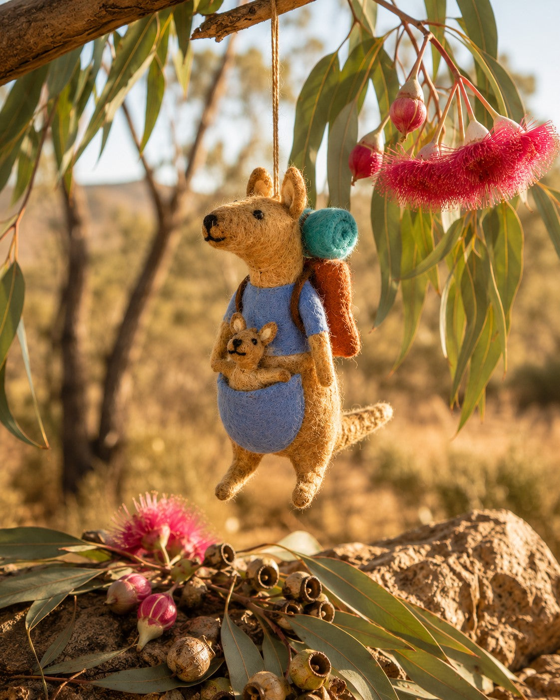 Matilda & Joey – Kangaroo Christmas Ornament