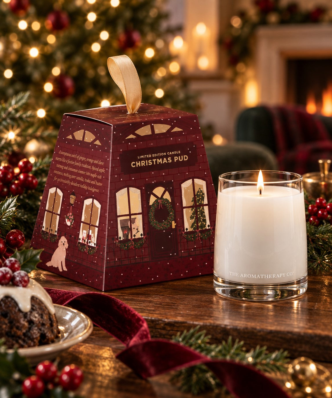 Therapy Festive Candle 80g- Christmas Pud