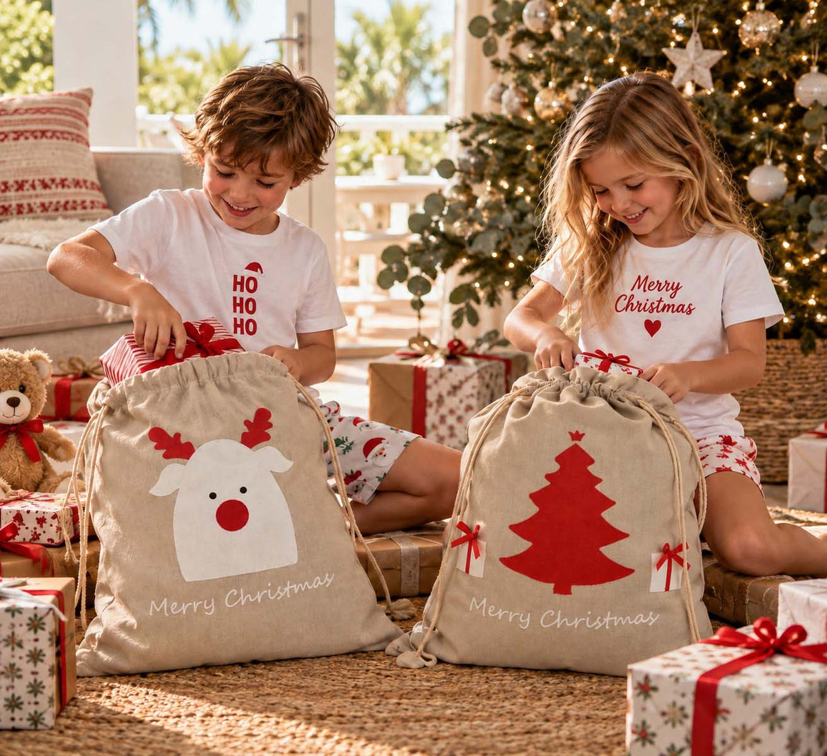 Christmas Tree Santa Sack 68cm