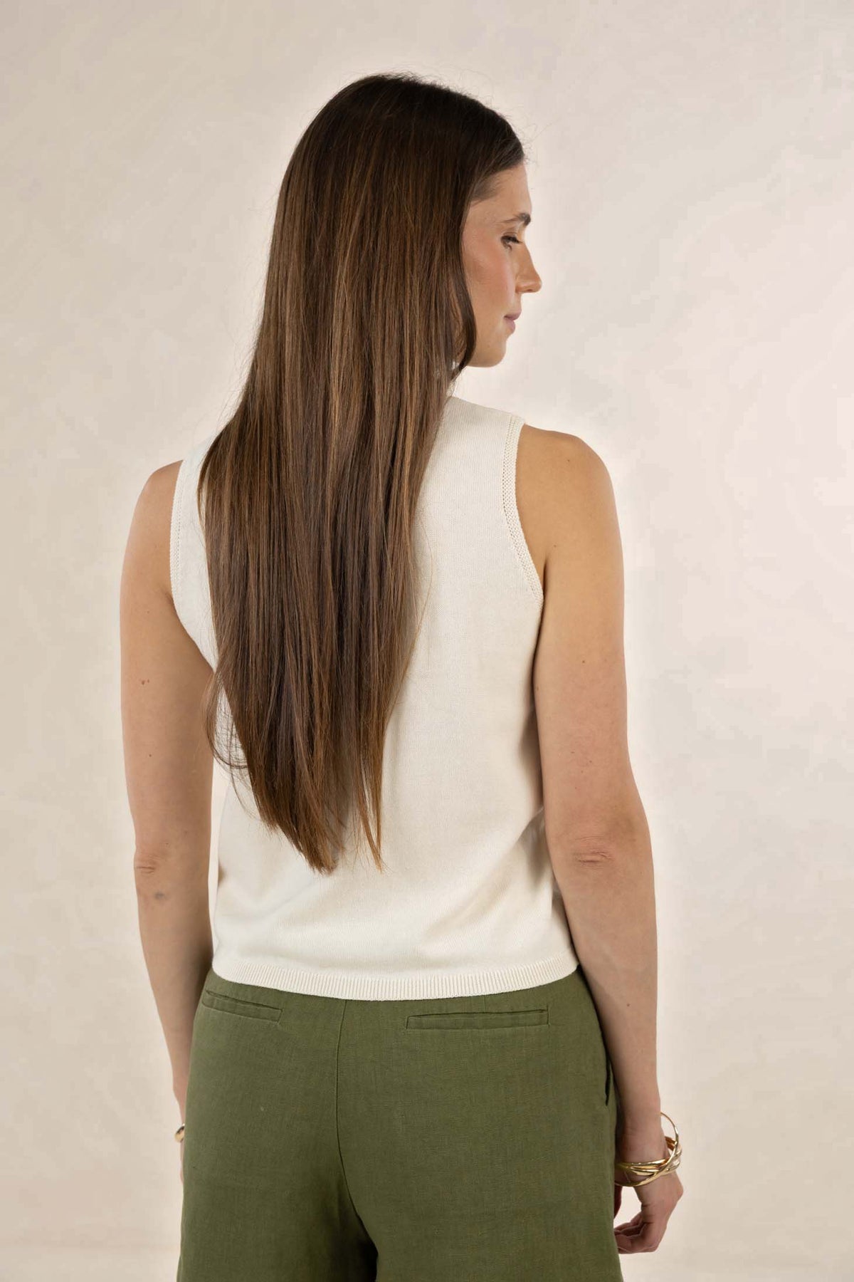 Collette Tank - Cream