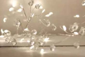 Crystal LED Cluster Garland – 2.3m