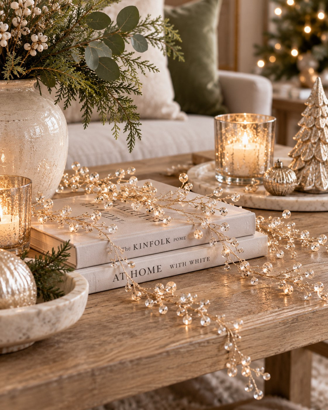Crystal Drop Garland – Gold