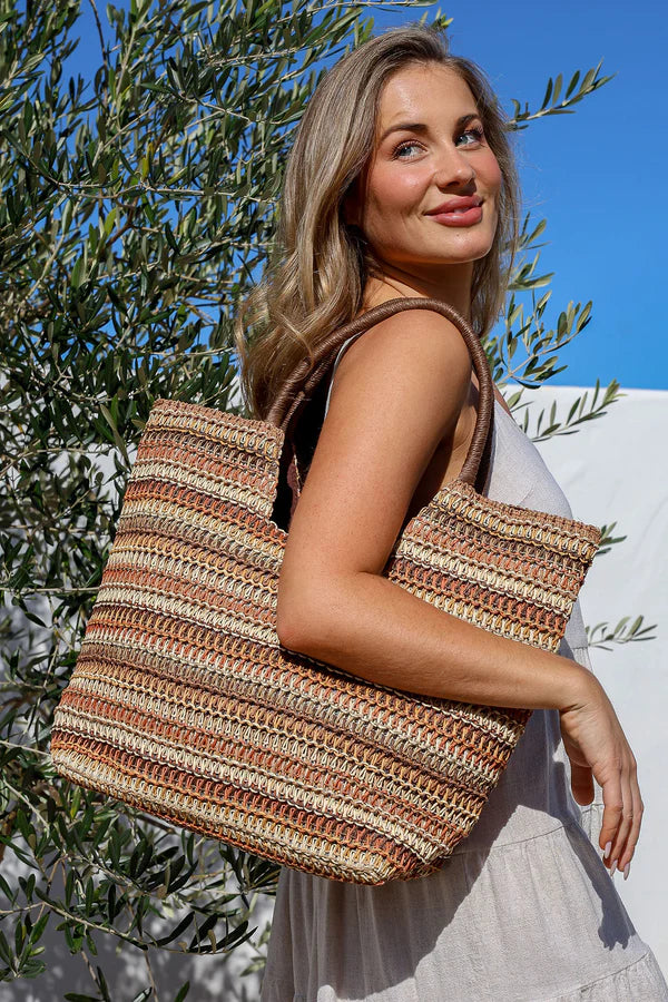 Elena Woven Tote