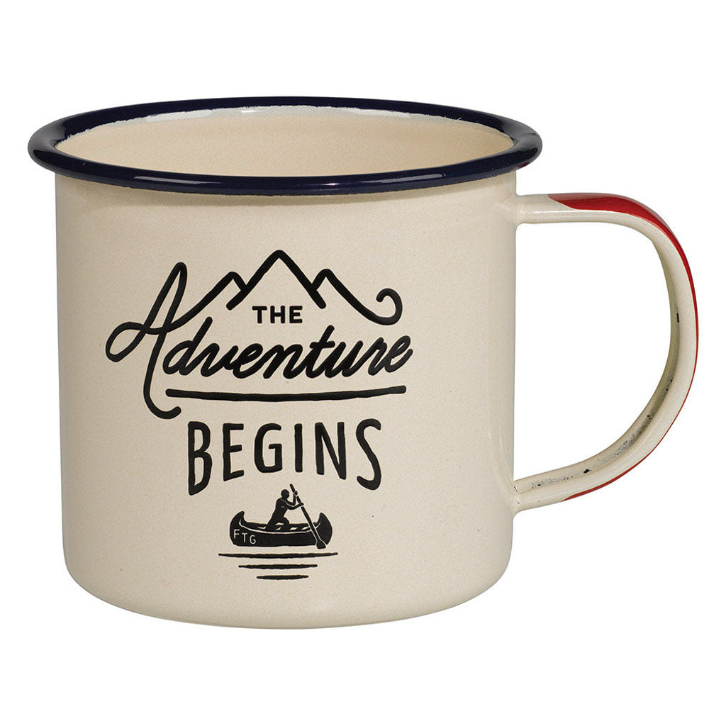 Adventure Begins Enamel Mug