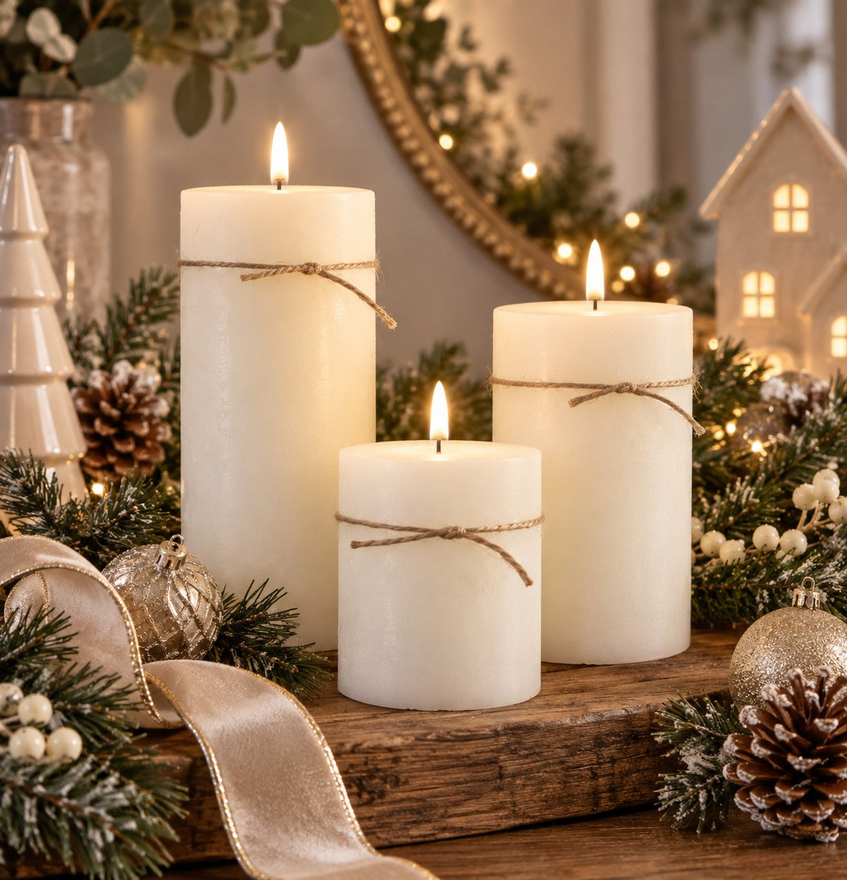 Real Wax Flickering LED Candle