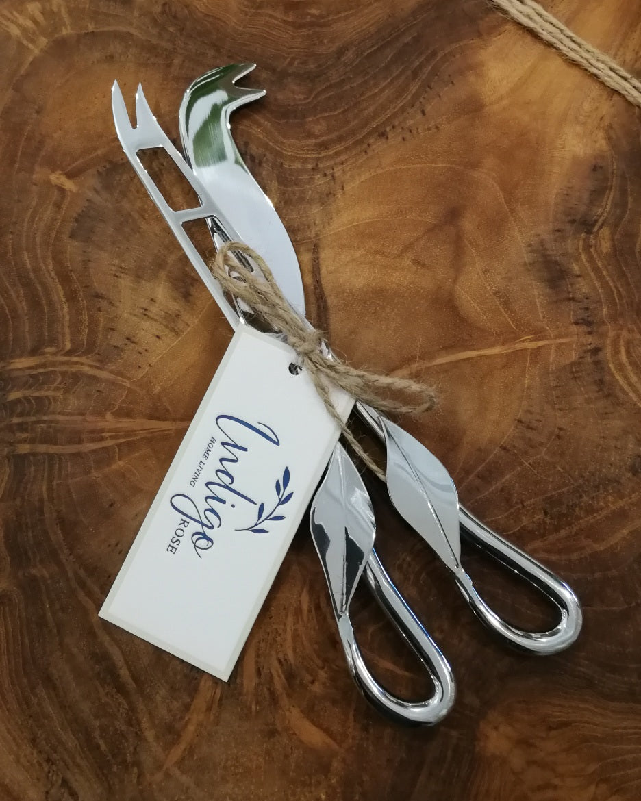 Forged Steel Cheese Knife Set – Choose from Heart, Leaf or Knot