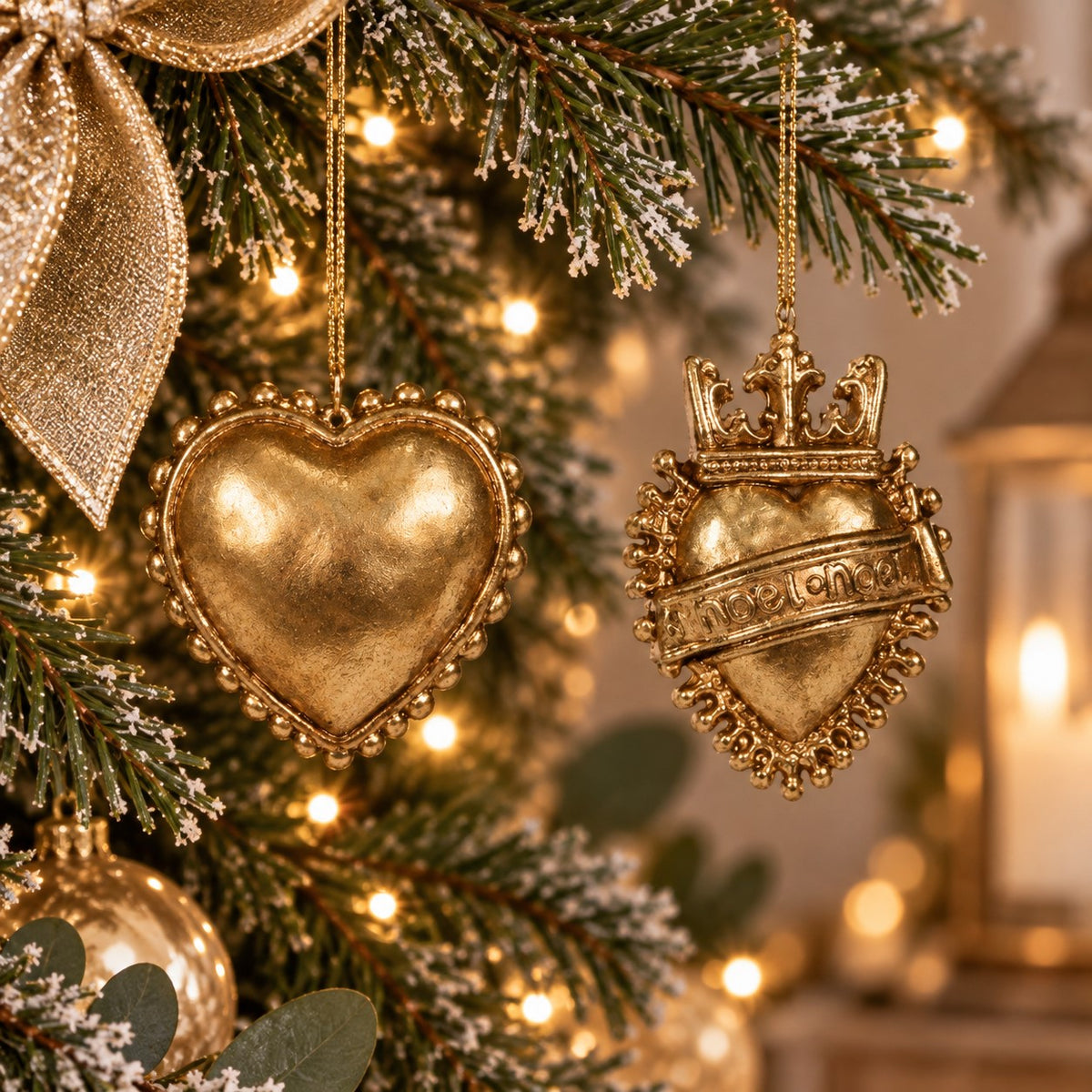 Gilded Heart Christmas Ornament