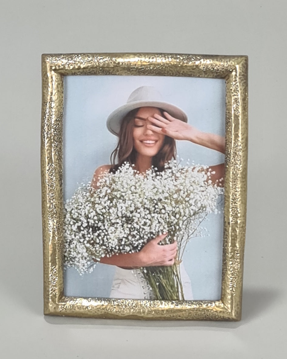 Hammered Gold Photo Frame 5x7