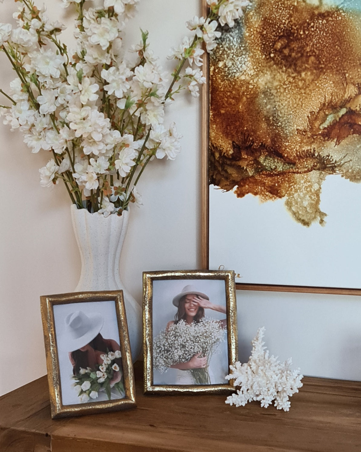 Hammered Gold Photo Frame 5x7