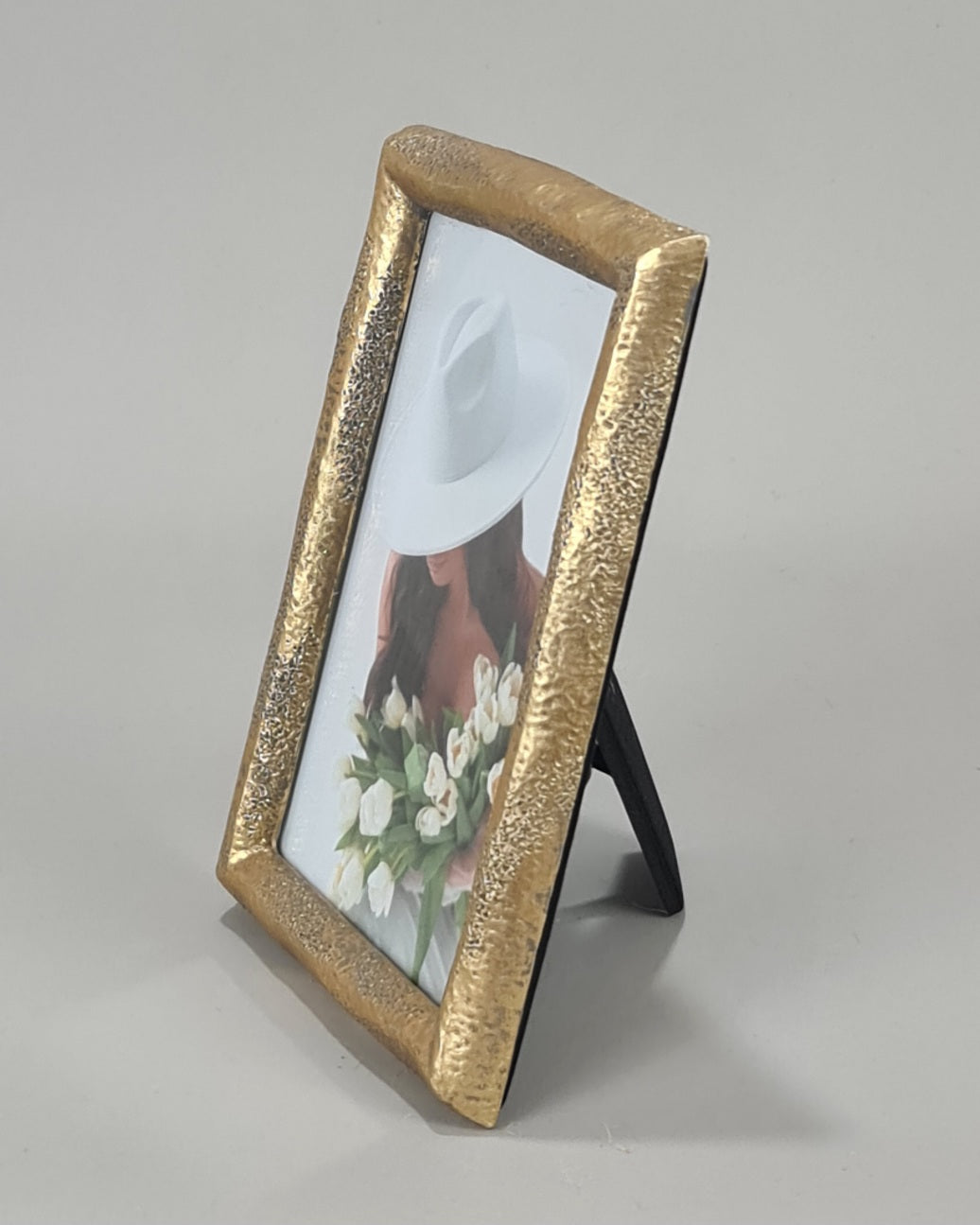 Hammered Gold Photo Frame 4x6