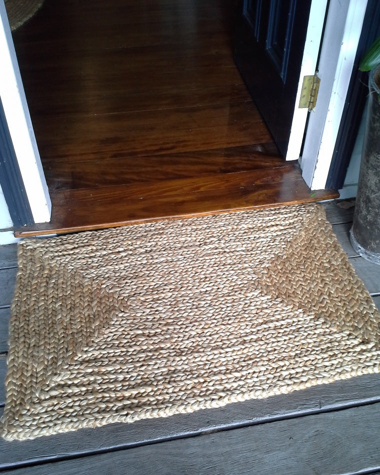 Hand Braided Jute Doormat – Natural Style Starts at the Door
