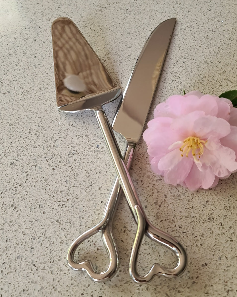 Heart Cake Server Set (2 piece)
