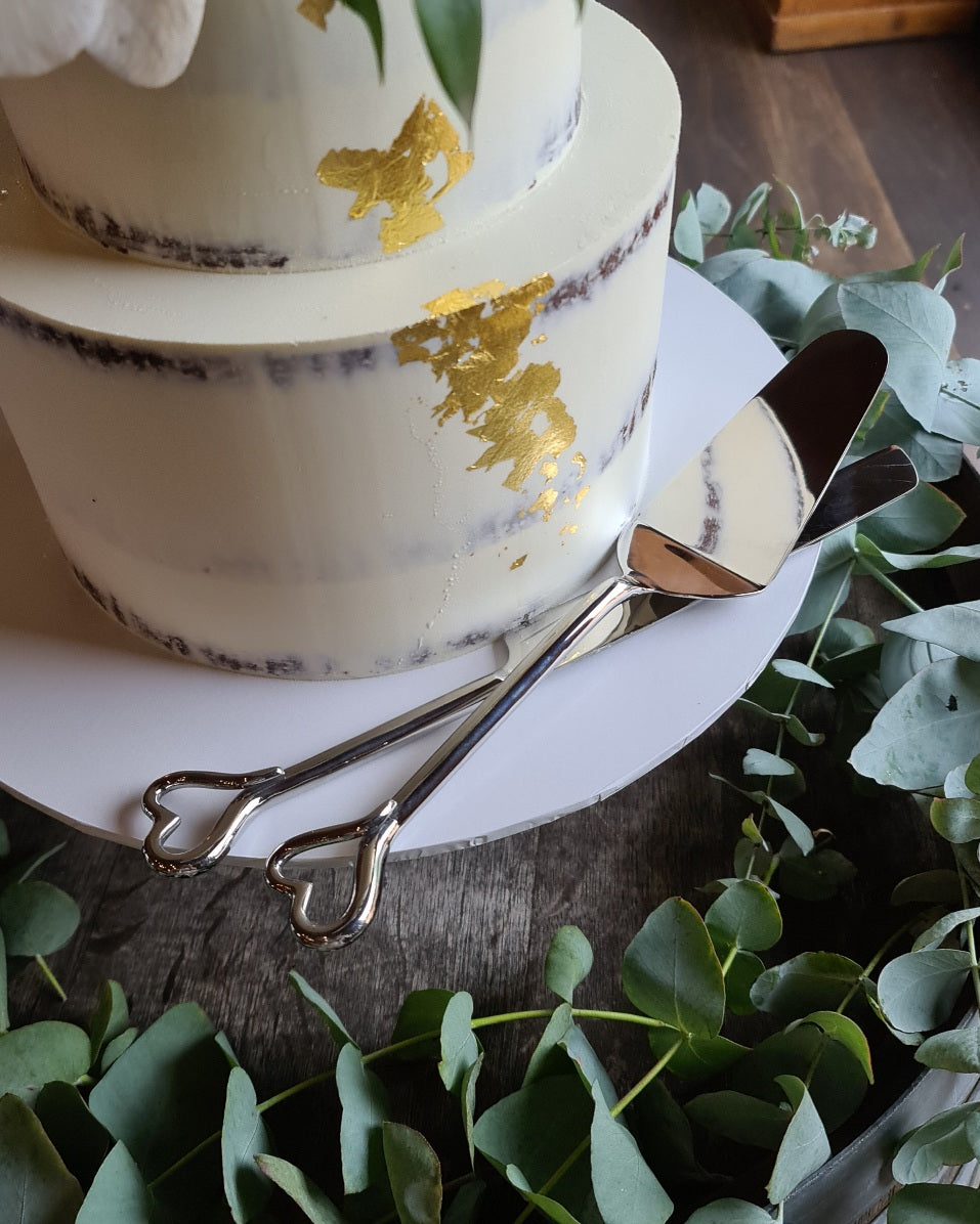Heart Cake Server Set (2 piece)