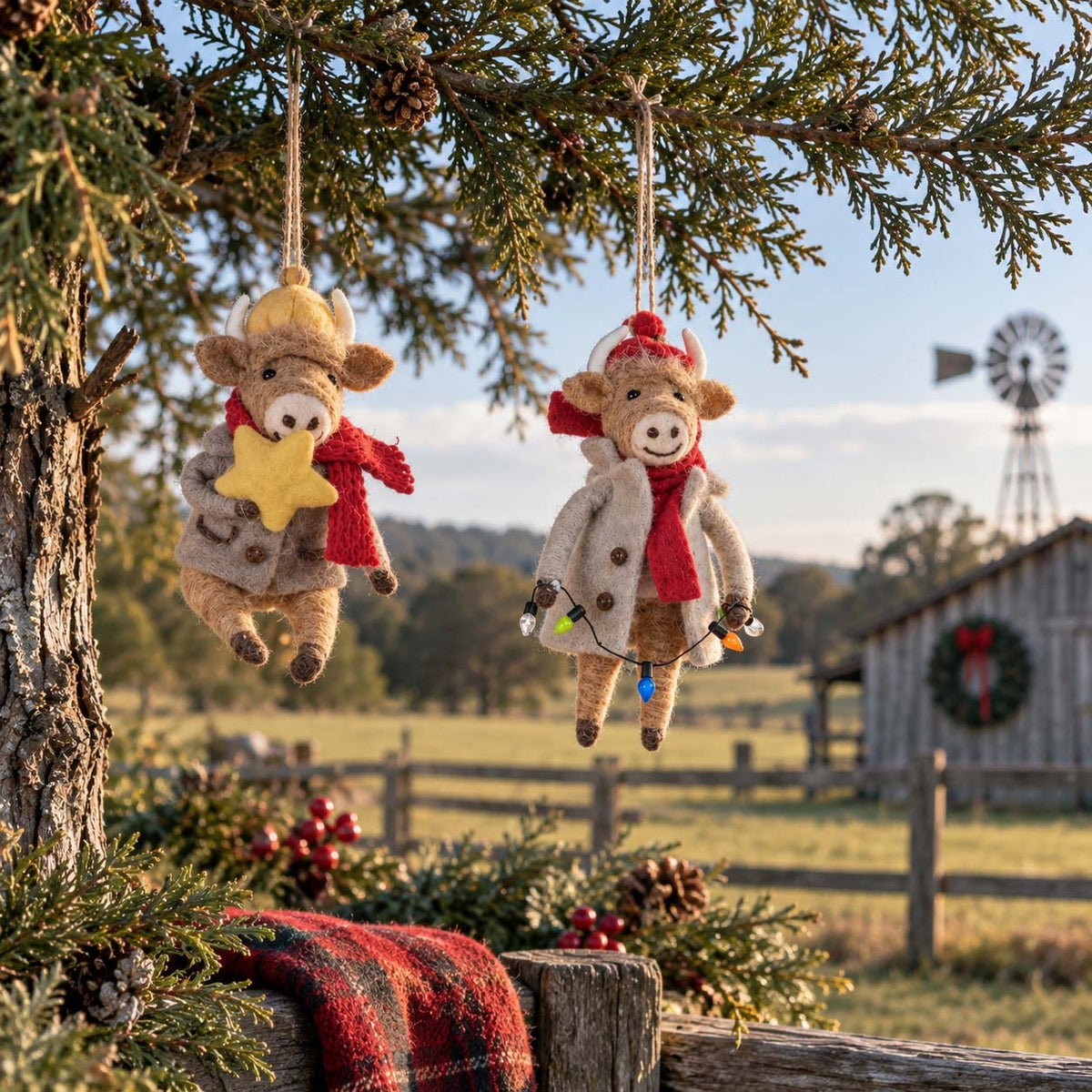 Christmas Highland Cow – Stella & Hamish
