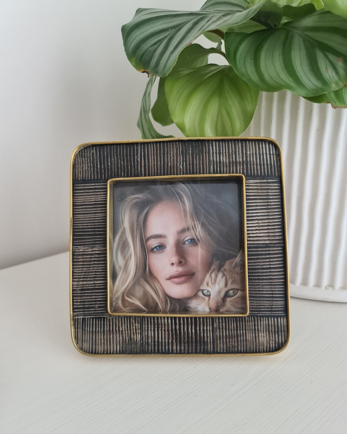 Josie Horn & Brass Photo Frame 4x4