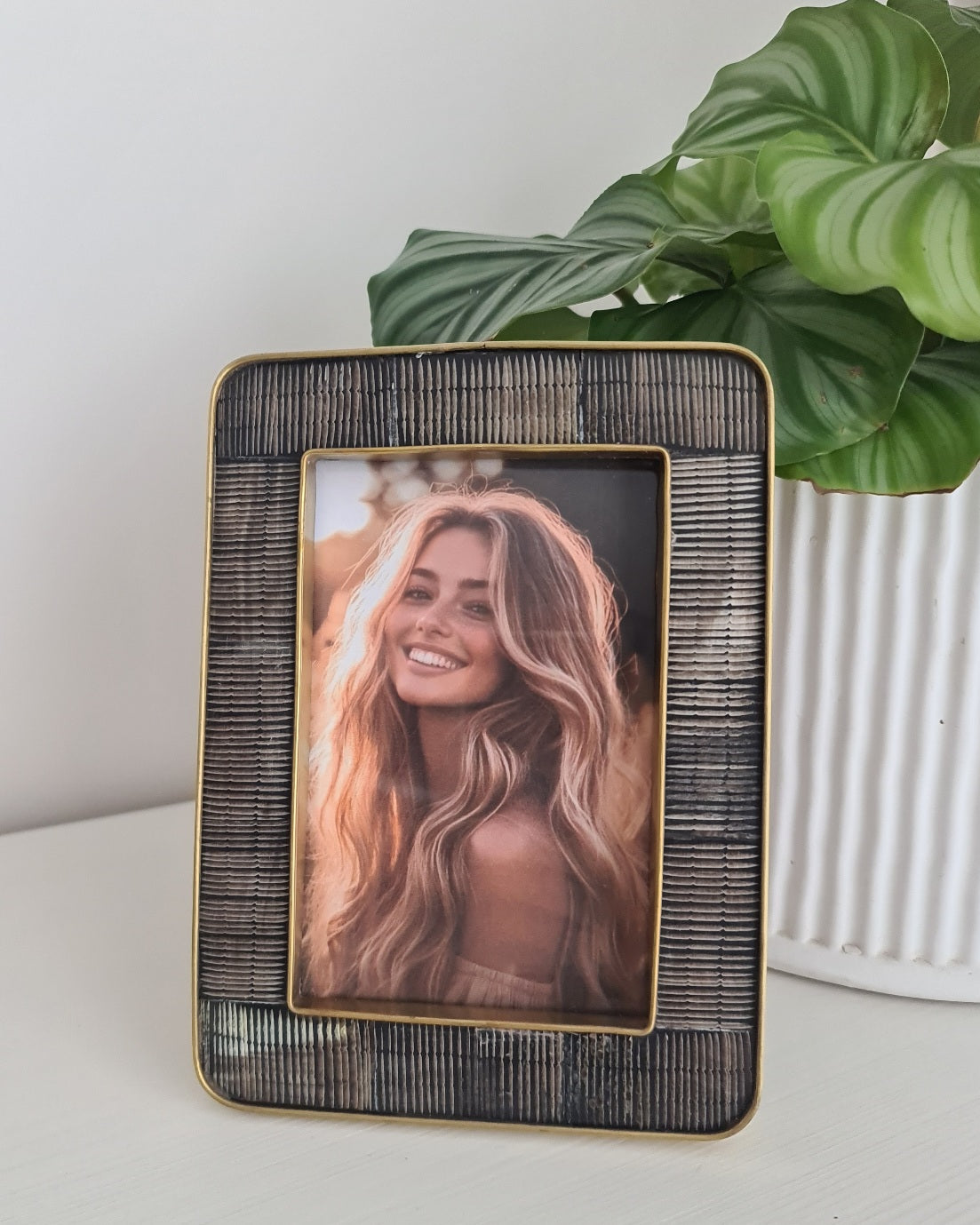 Josie Horn & Brass Photo Frame 4x6