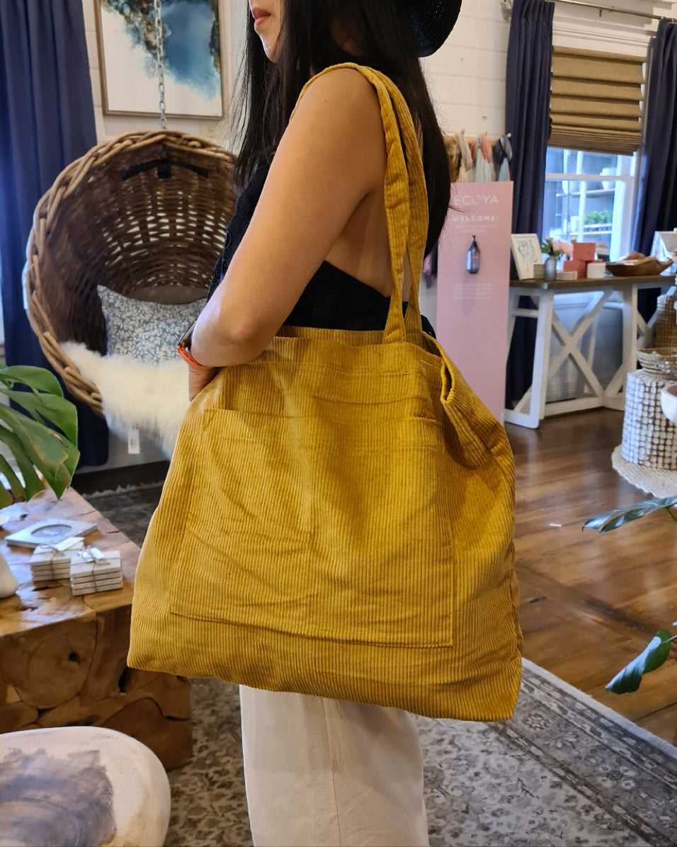 Loo Loo Cord Tote – Sun Gold