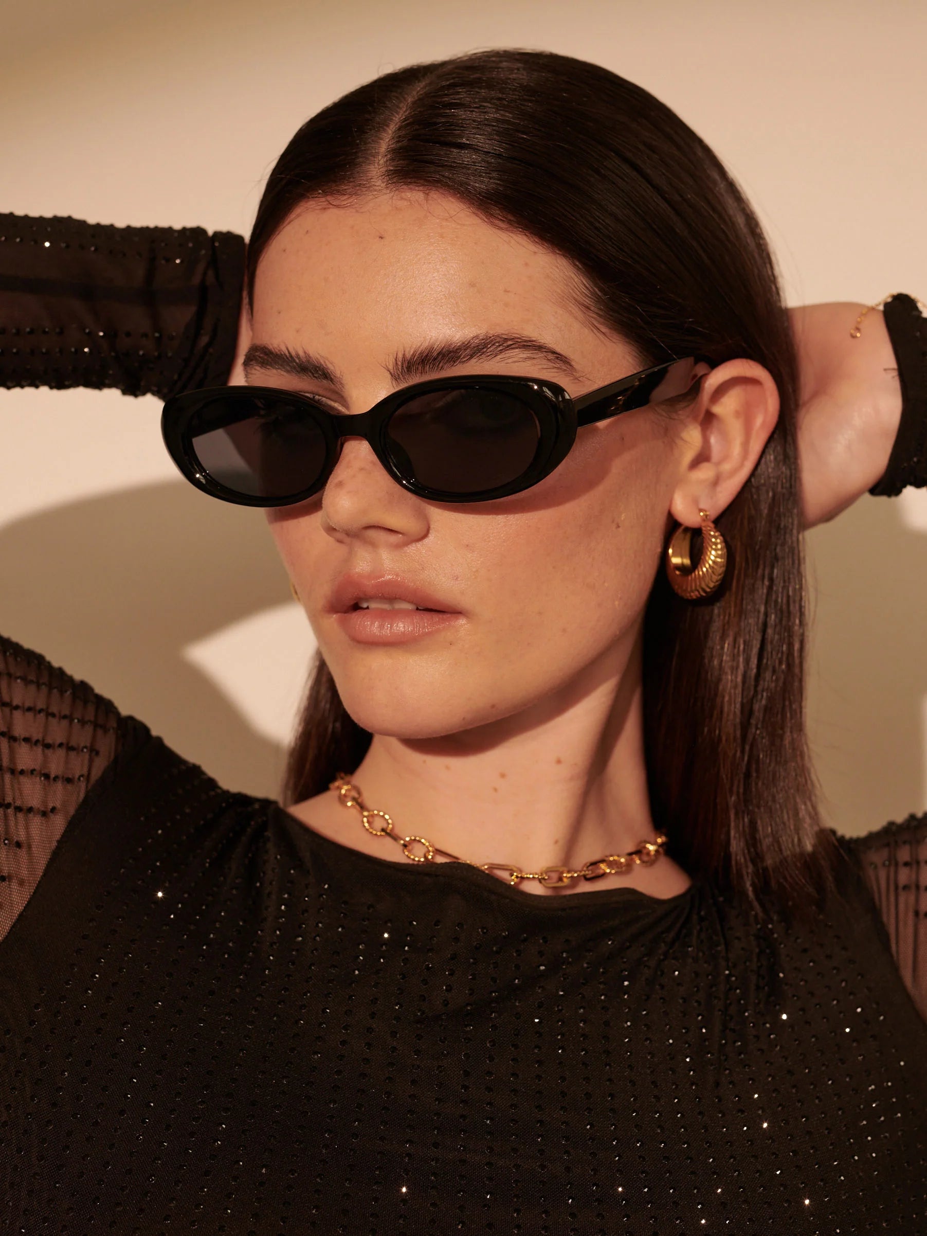 Maisie Oval Retro Sunglasses
