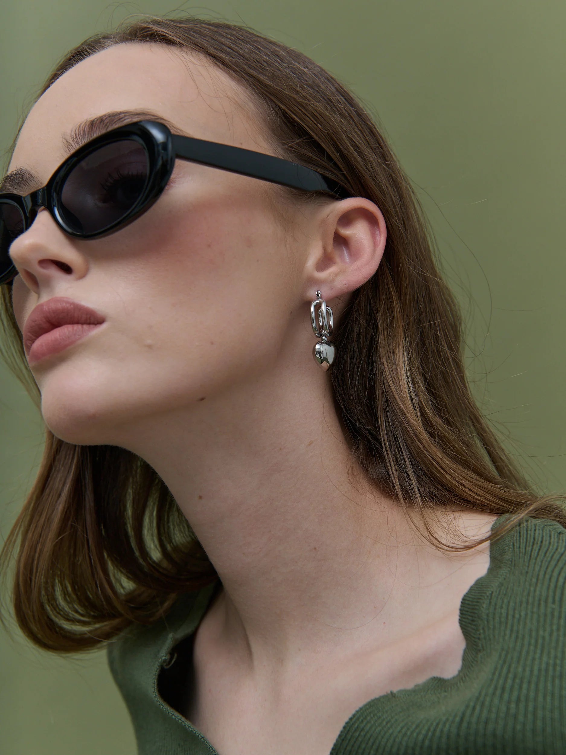 Maisie Oval Retro Sunglasses