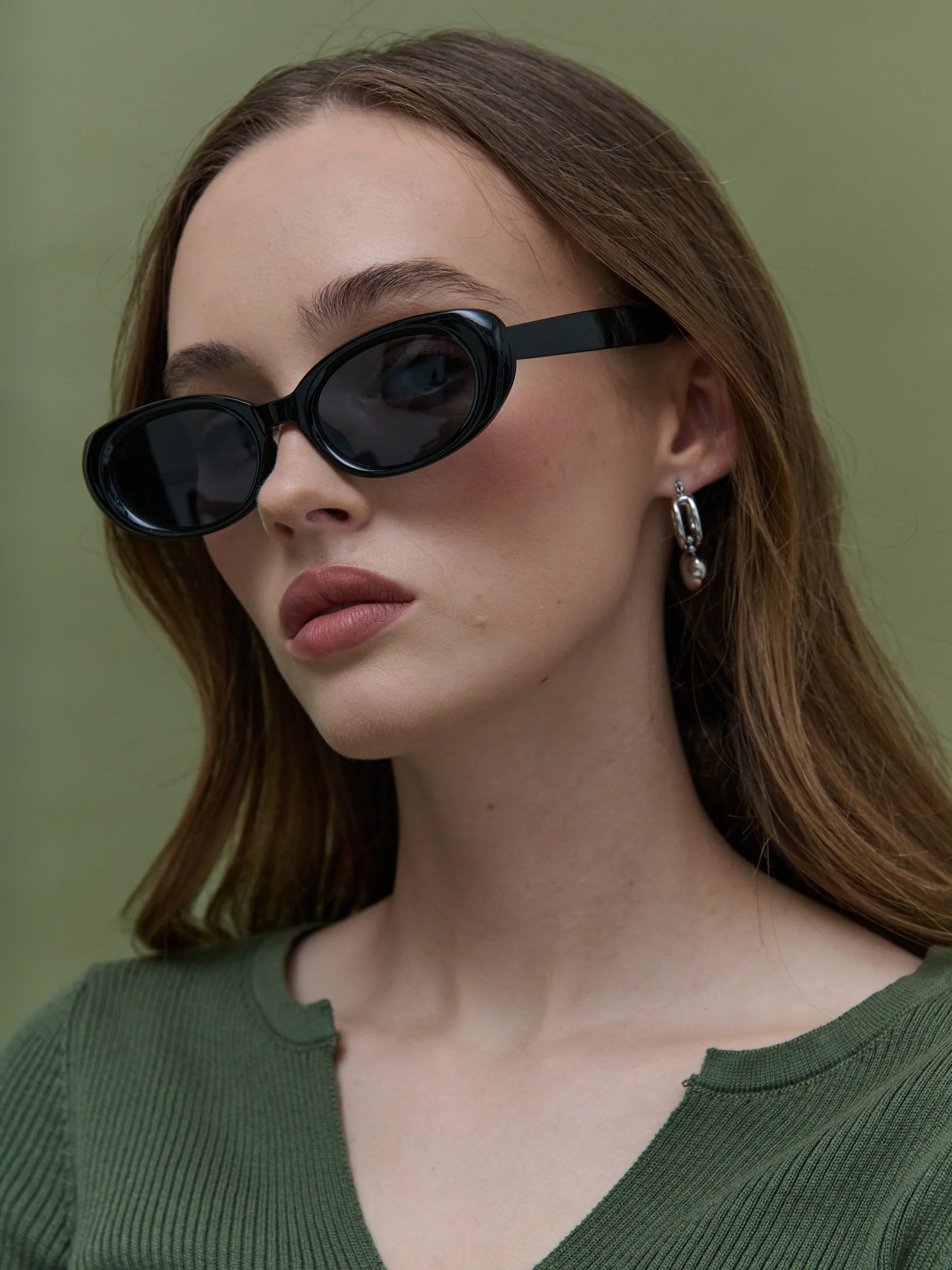 Maisie Oval Retro Sunglasses