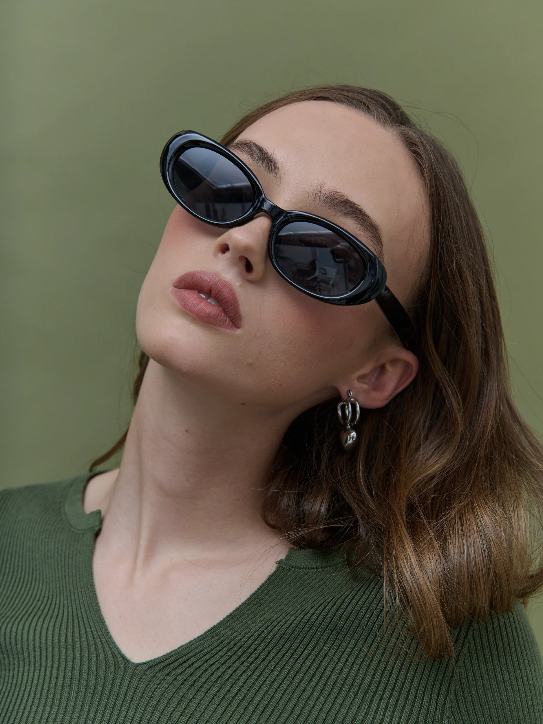 Maisie Oval Retro Sunglasses