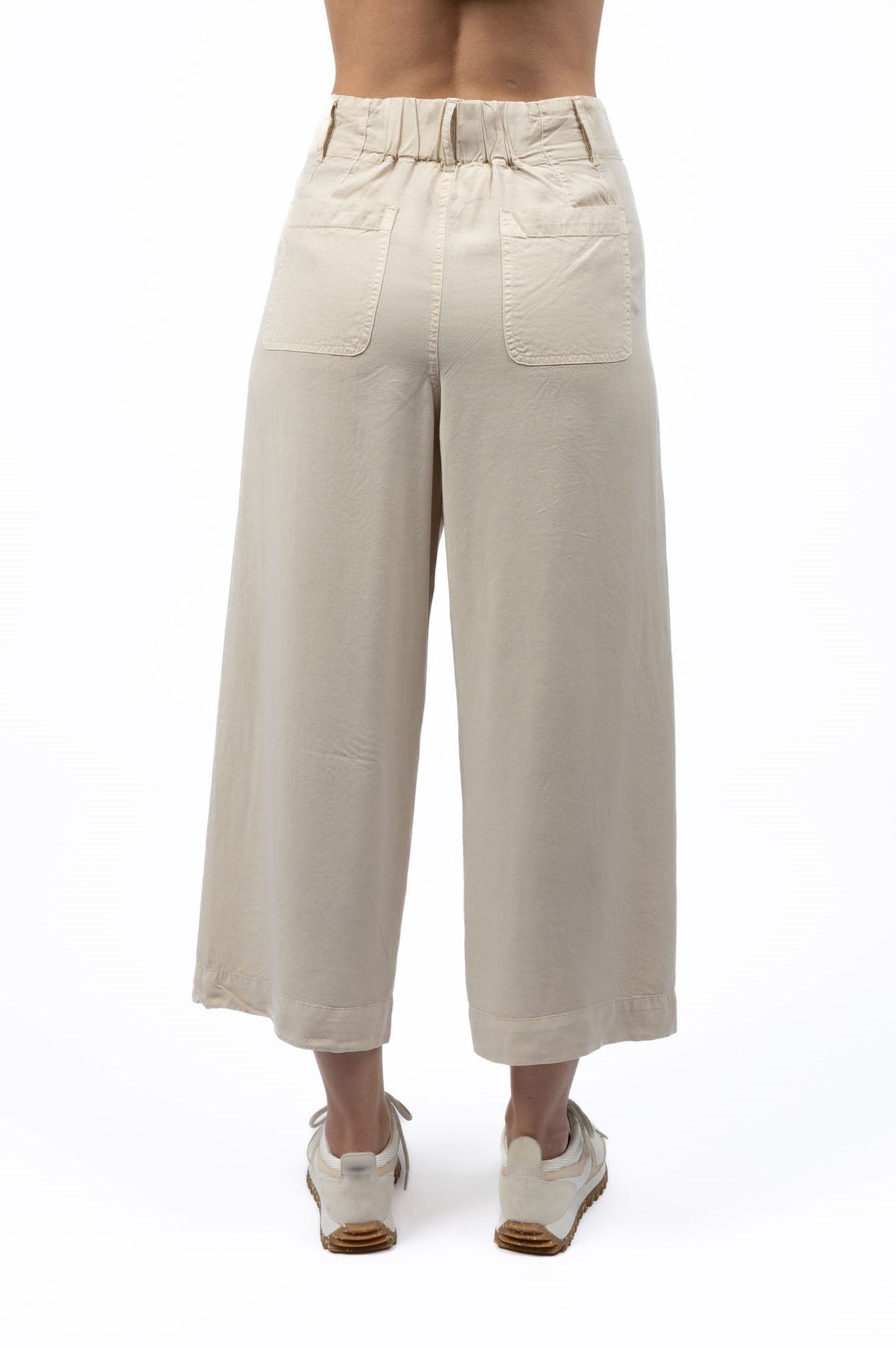 Marley Pant – Latte 100% Lyocell Wide-Leg Pant