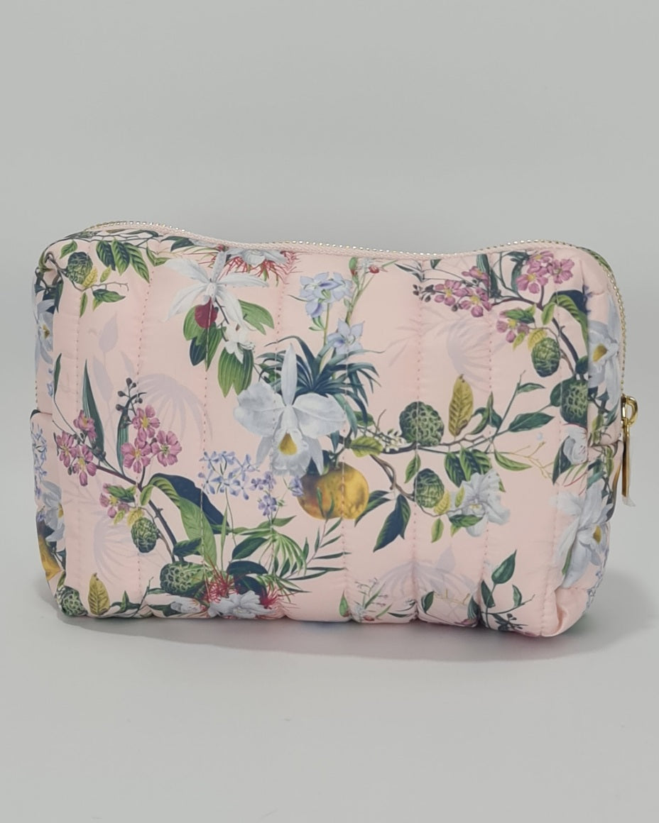 Morning Posy Cosmetic Bag - Pink