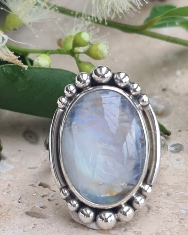 Nala Moonstone Ring