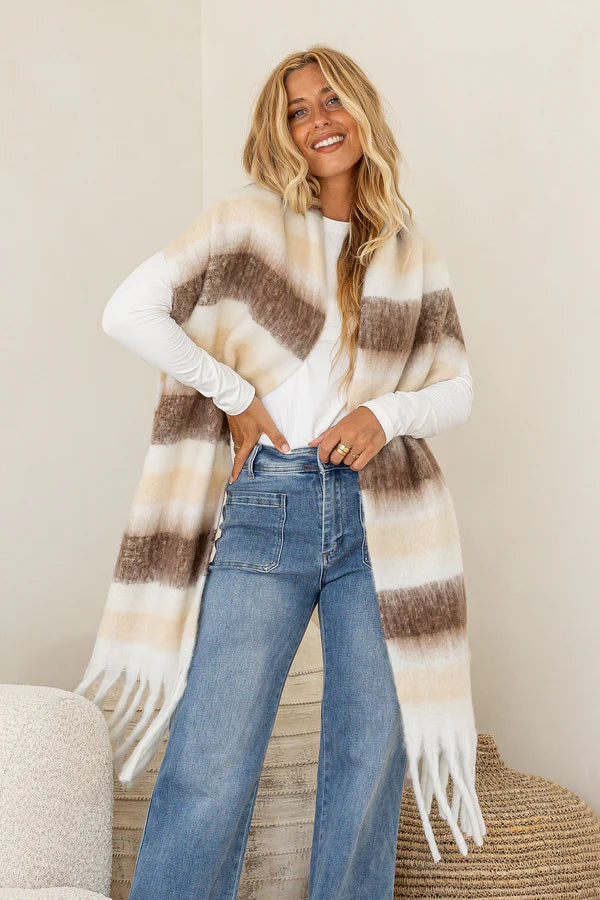 Oat Latte Wrap Scarf