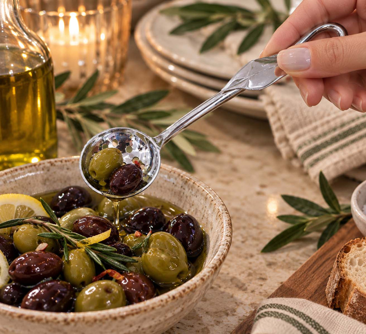 Hand-Forged Olive Spoon