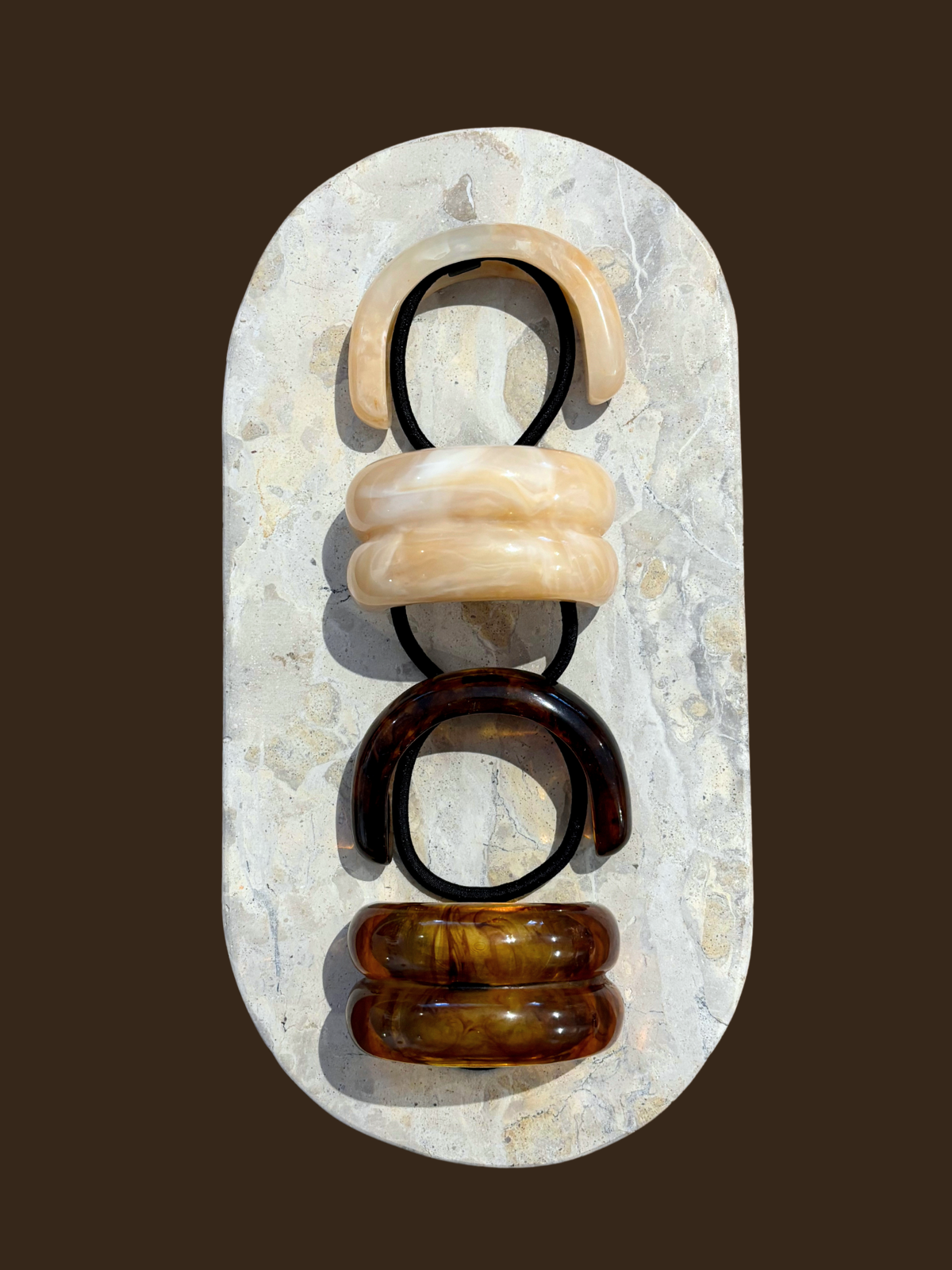 Orella Loop Hair Tie - Brown