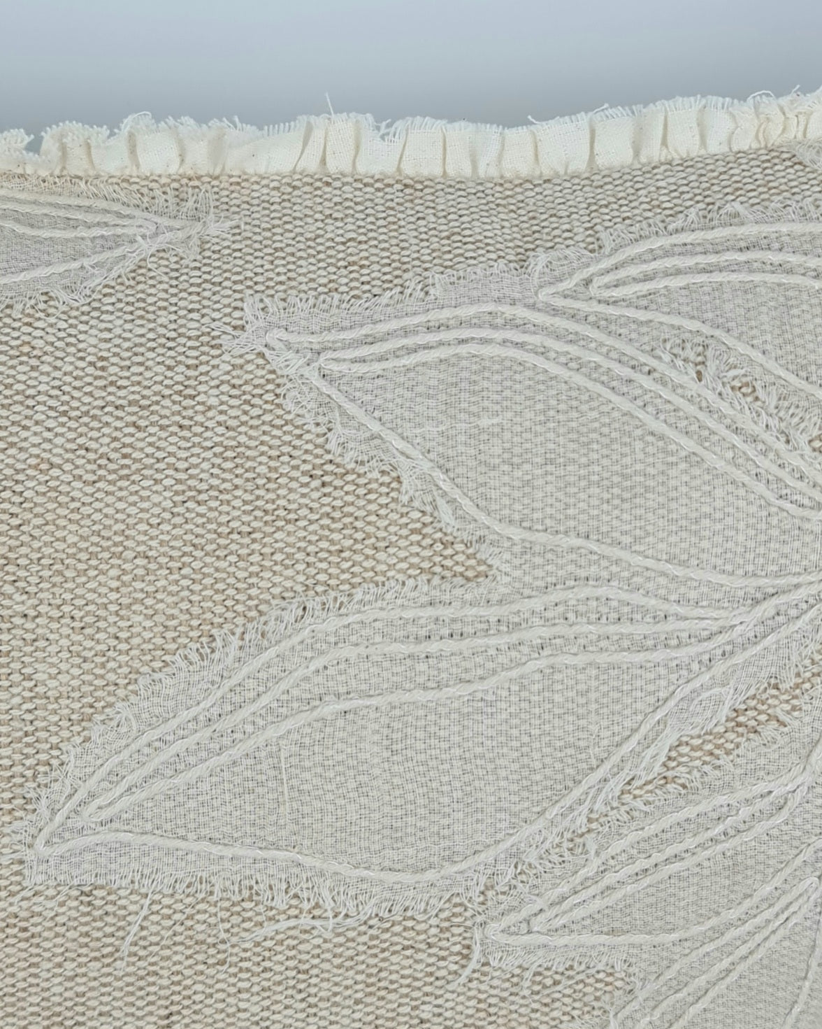 Palm Branch Cushion – Natural (50 x 50cm)