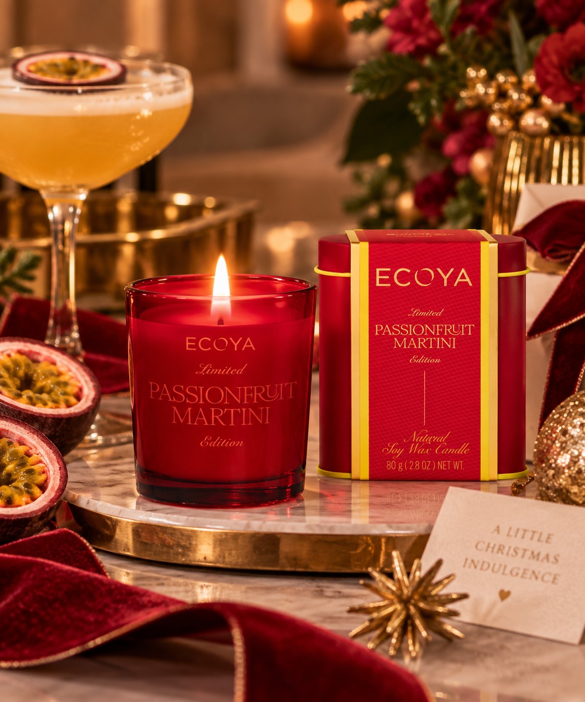 ECOYA Passionfruit Martini Mini Madison Candle 80g
