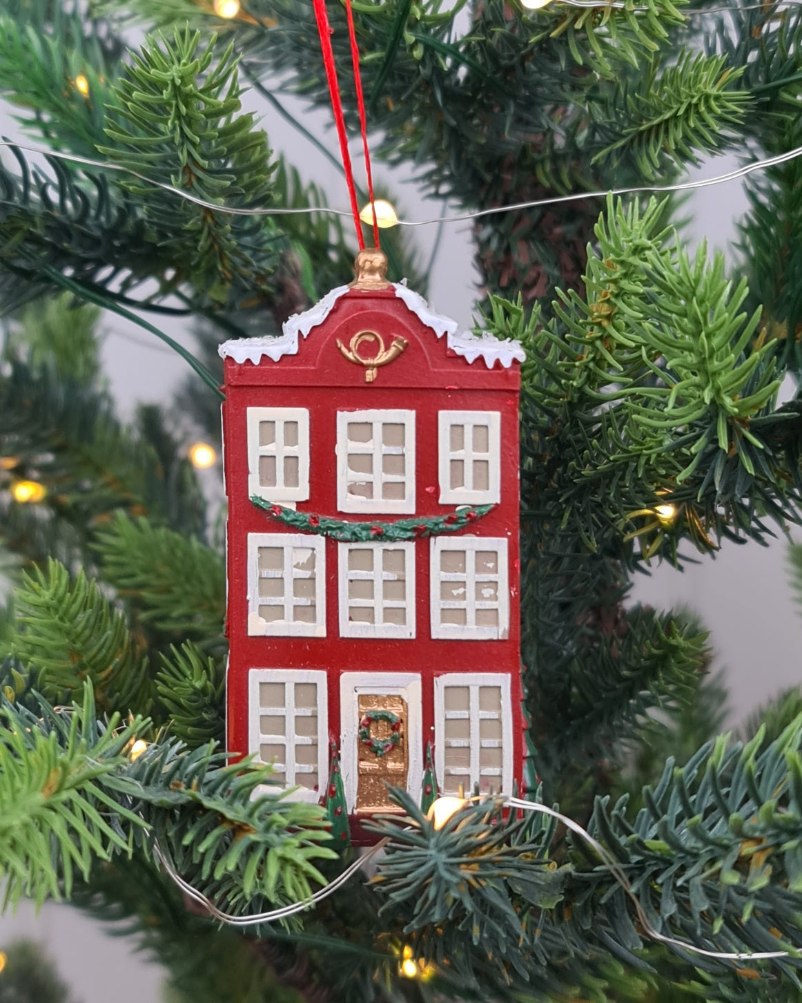 Red Post Office Ornament