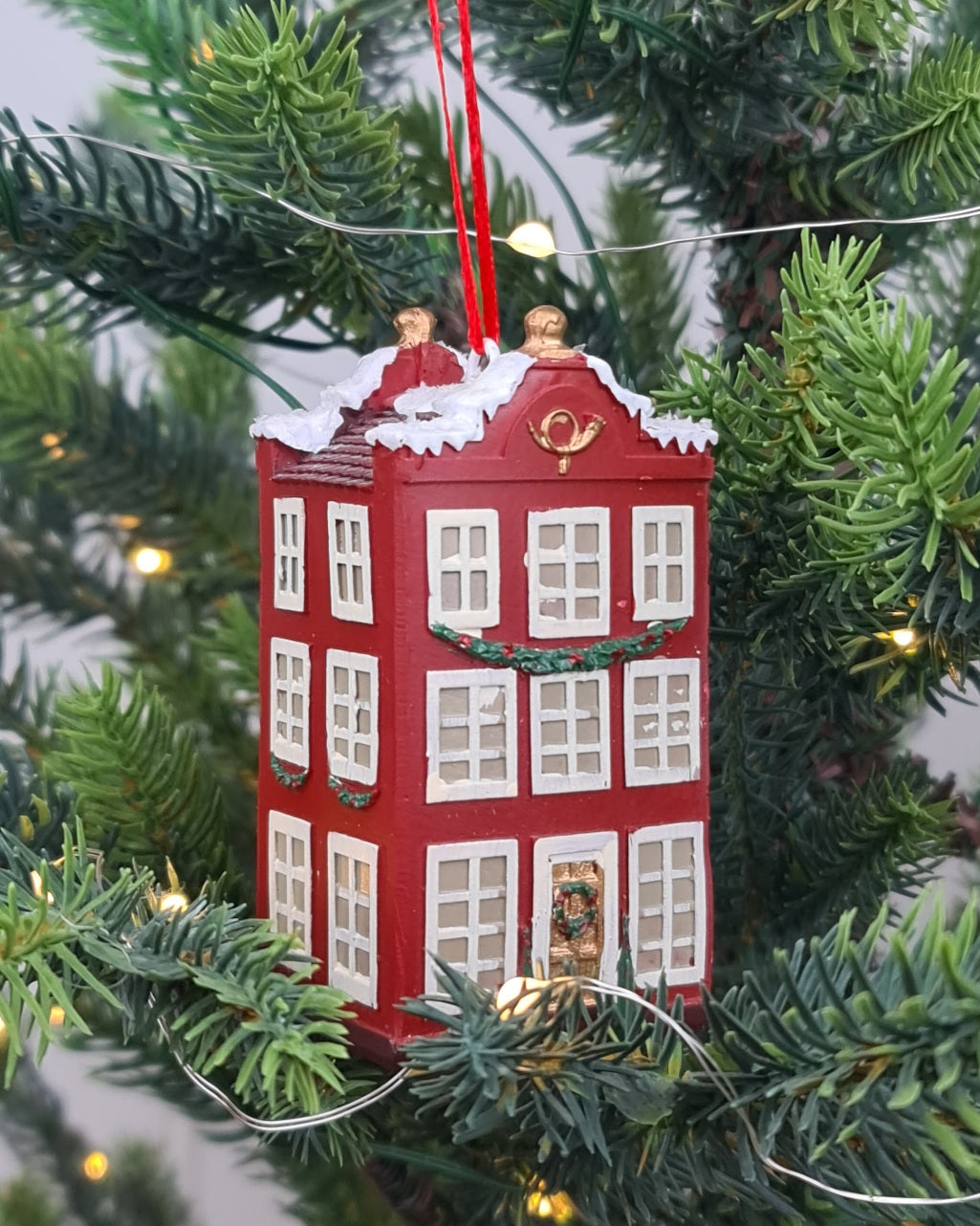 Red Post Office Ornament