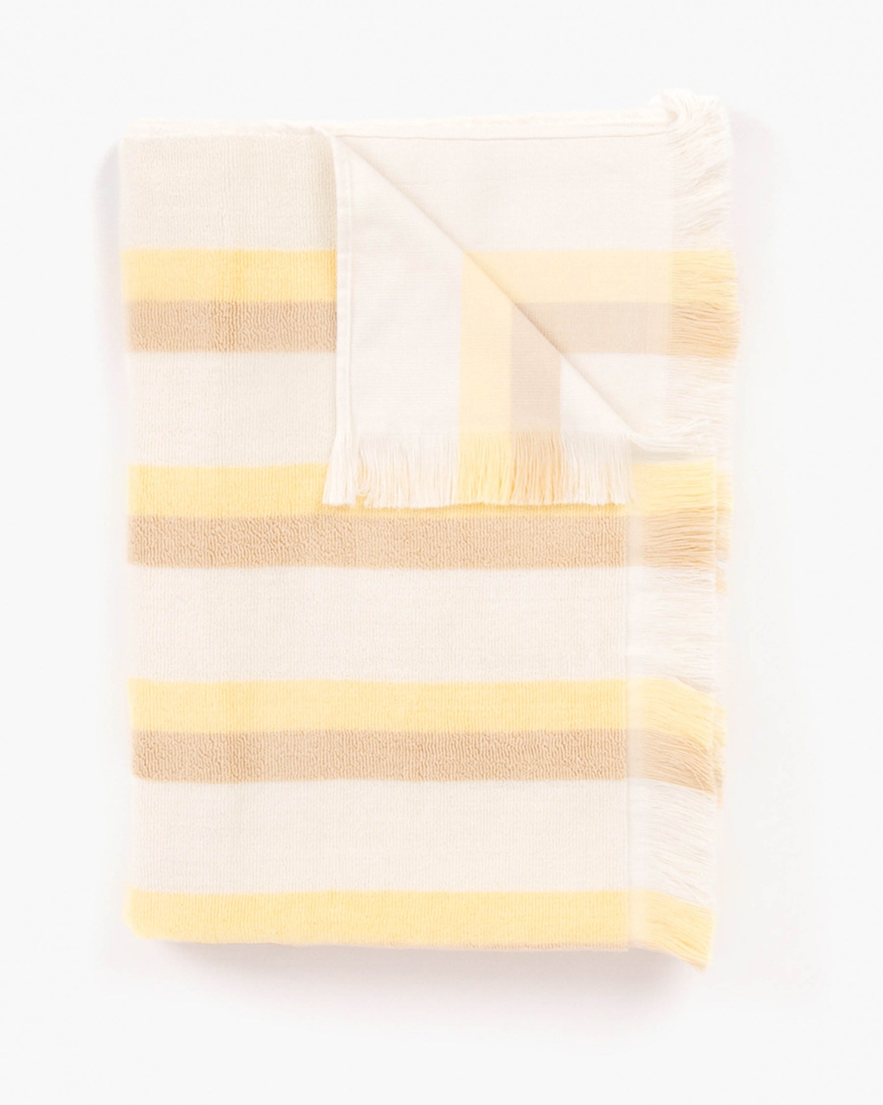 Ripple French Terry Beach Towel – Sand