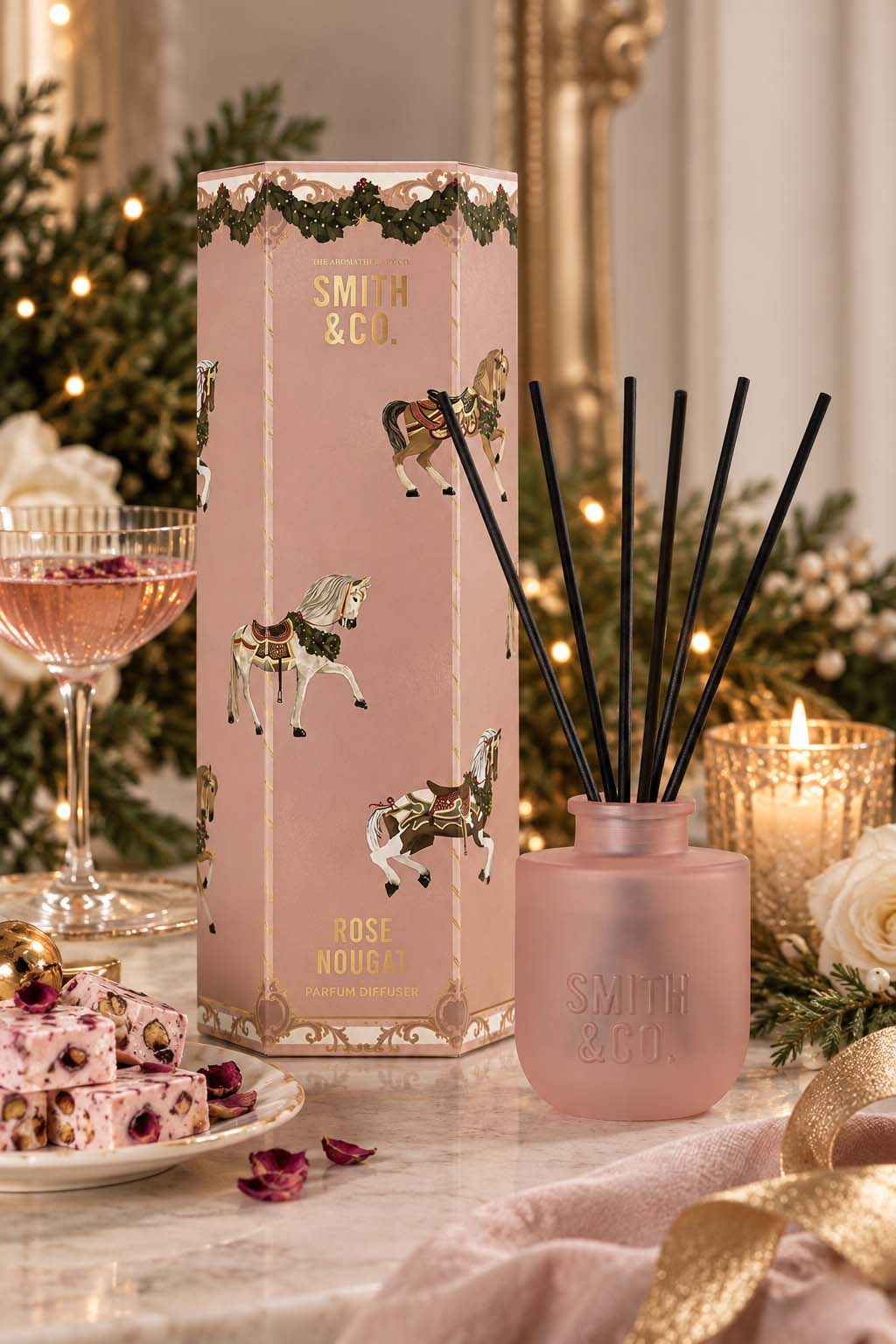 Smith & Co Festive Diffuser 100ml – Rose Nougat