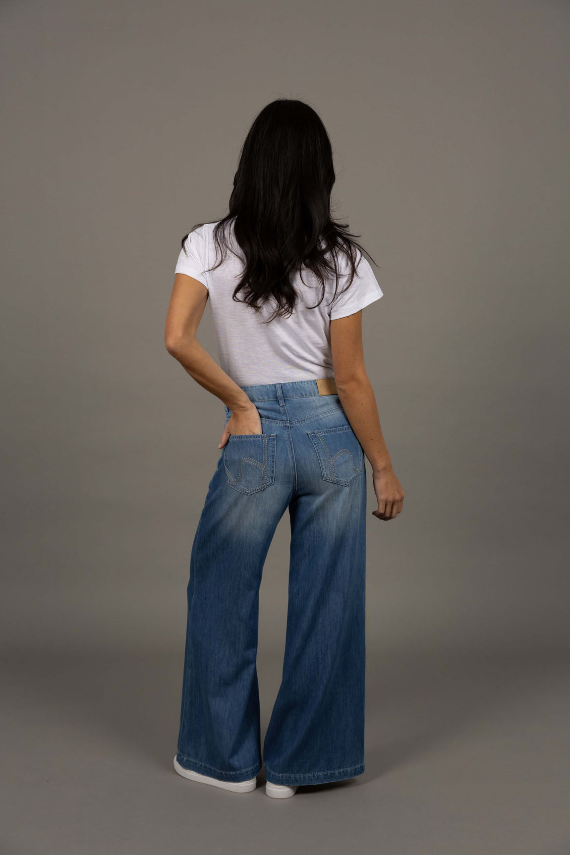 Ryder Wide Leg Jean – Soft Blue Lyocell Blend