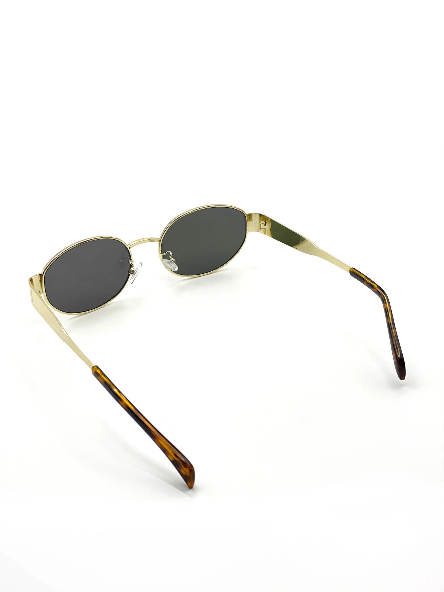 Sally Round Metal Oval Sunglasses