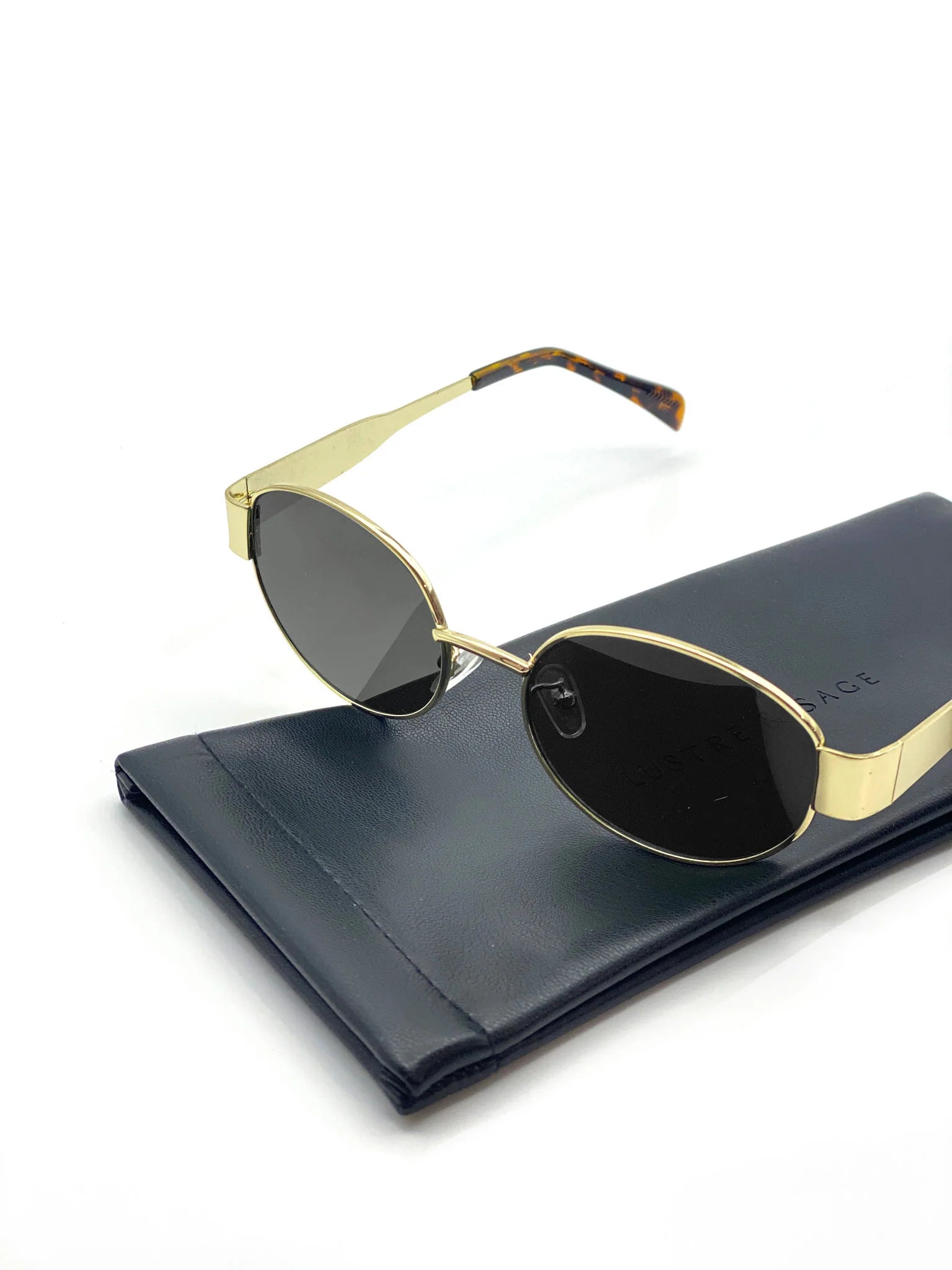 Sally Round Metal Oval Sunglasses