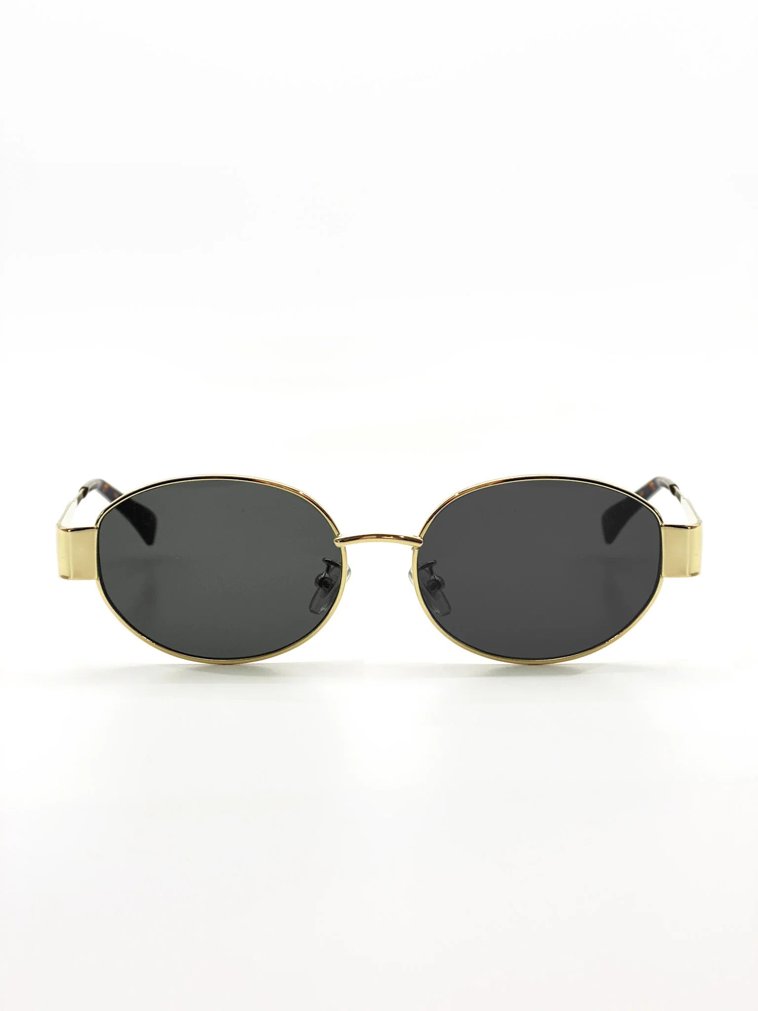 Sally Round Metal Oval Sunglasses