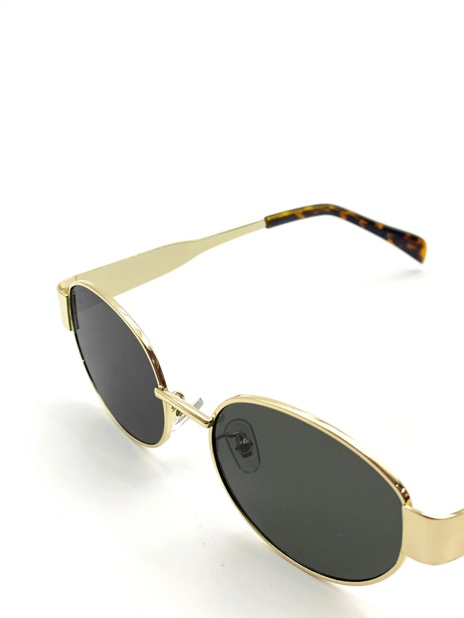 Sally Round Metal Oval Sunglasses