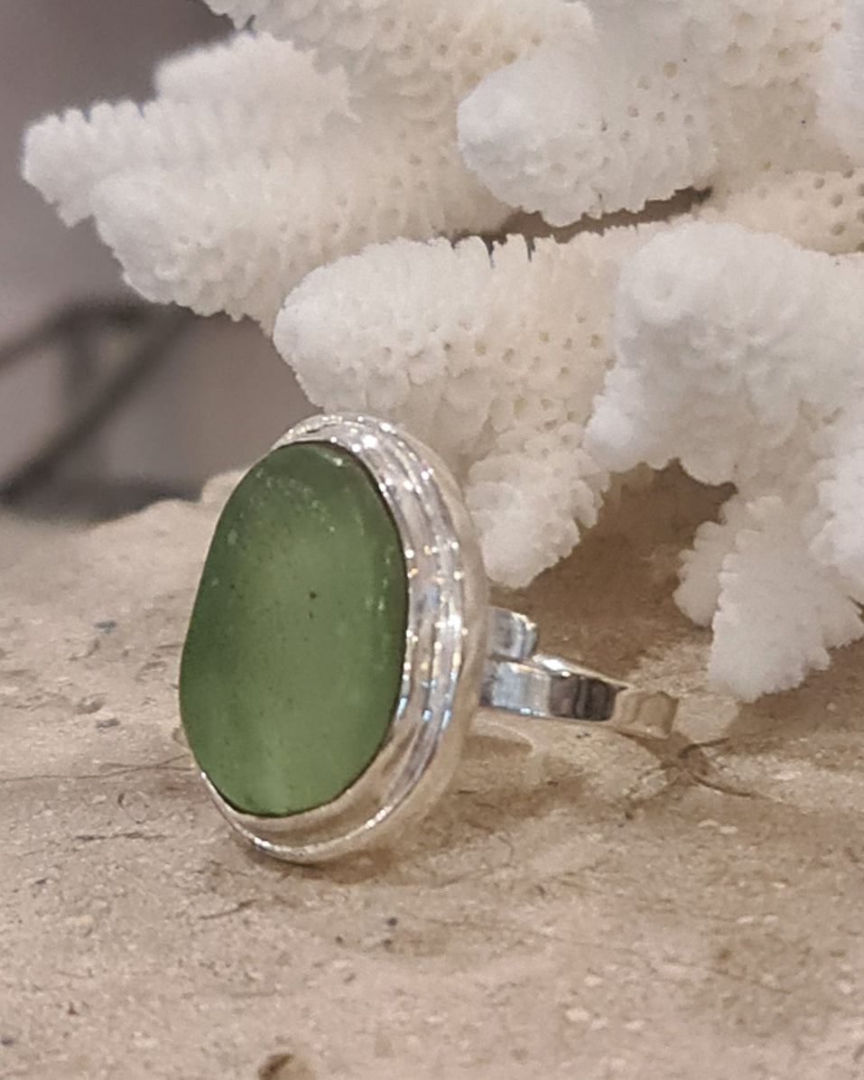 Seamist Sea Glass Ring