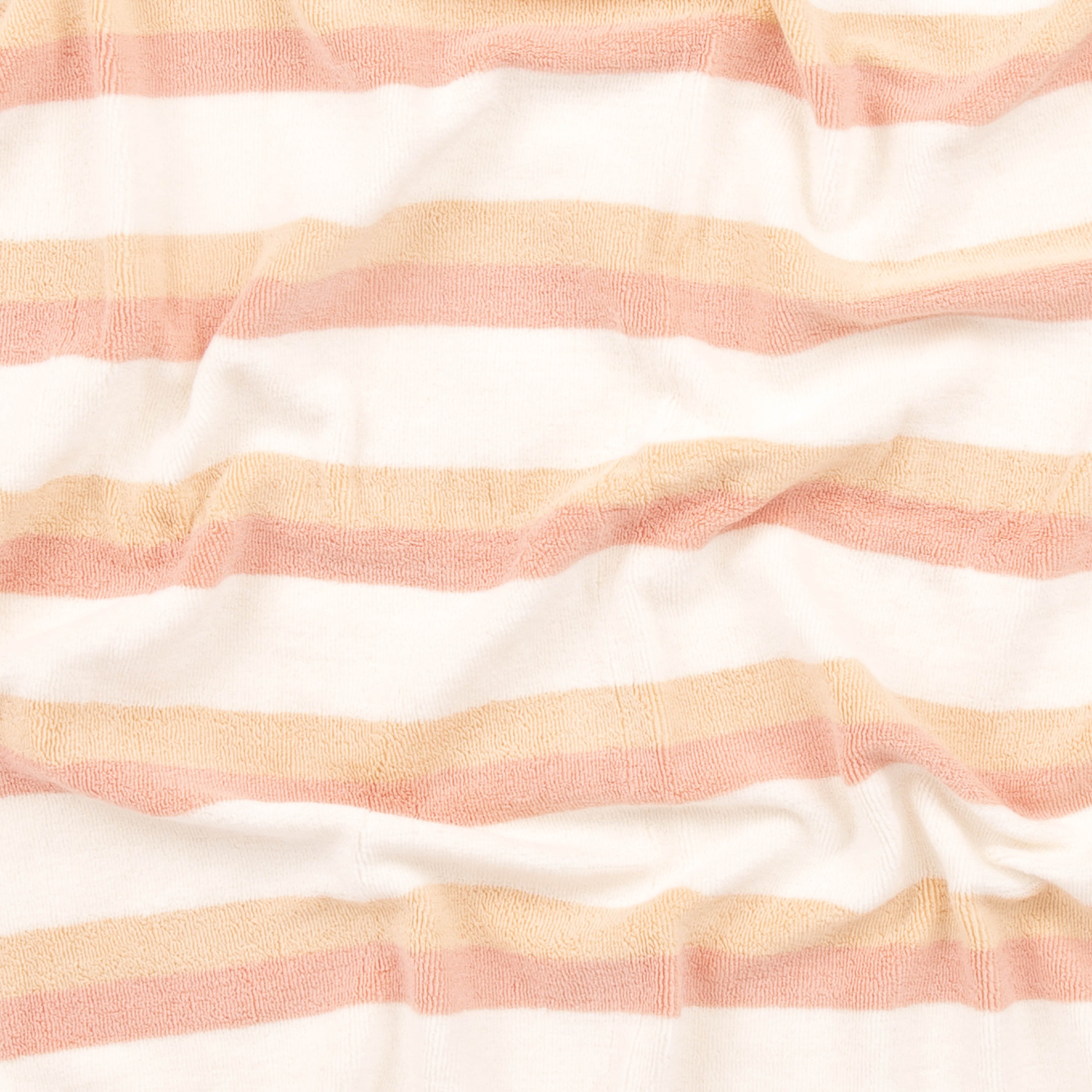 Ripple French Terry Beach Towel – Peach